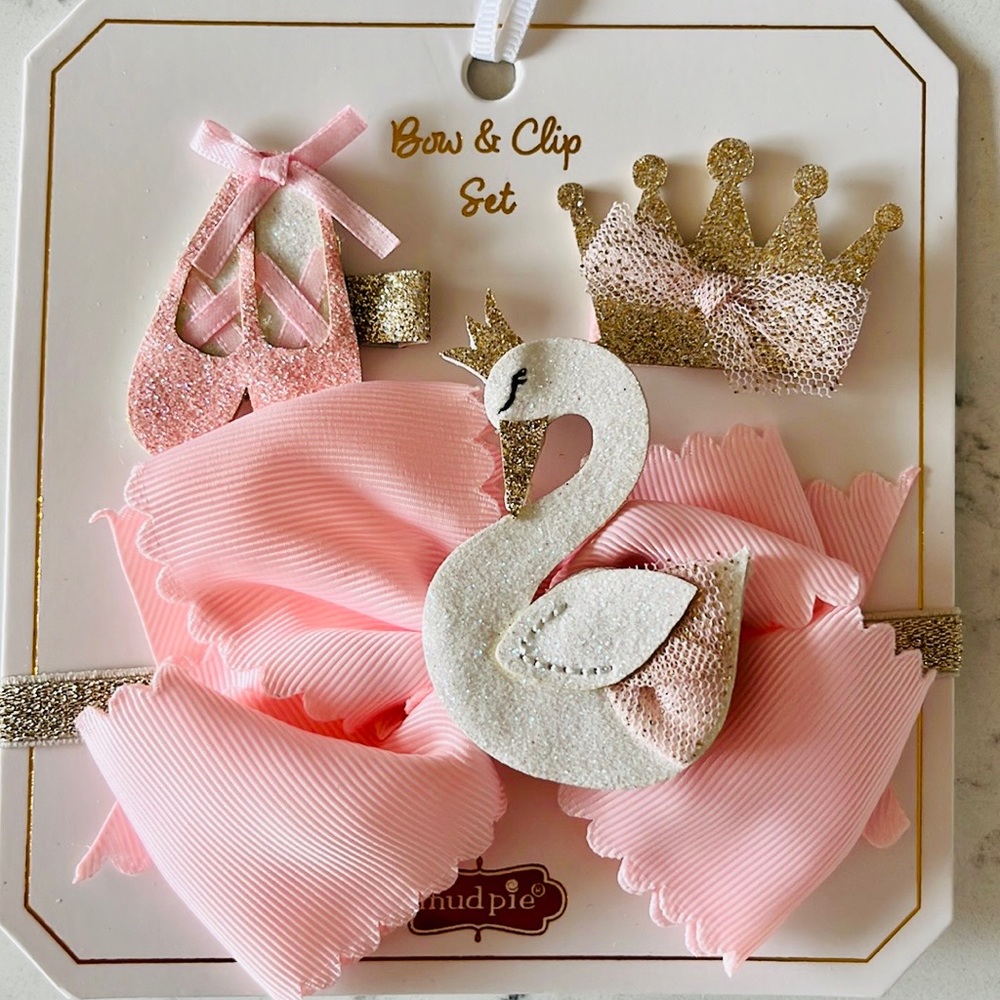 💝HP 09/28 💝Mud Pie Ballerina Swan hair accessory - Picture 6 of 10